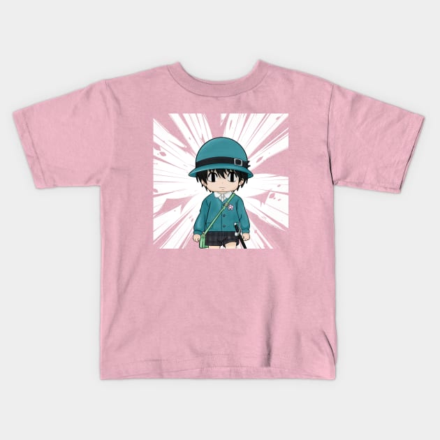 School Boy Kotaro Kids T-Shirt by KittySniffles